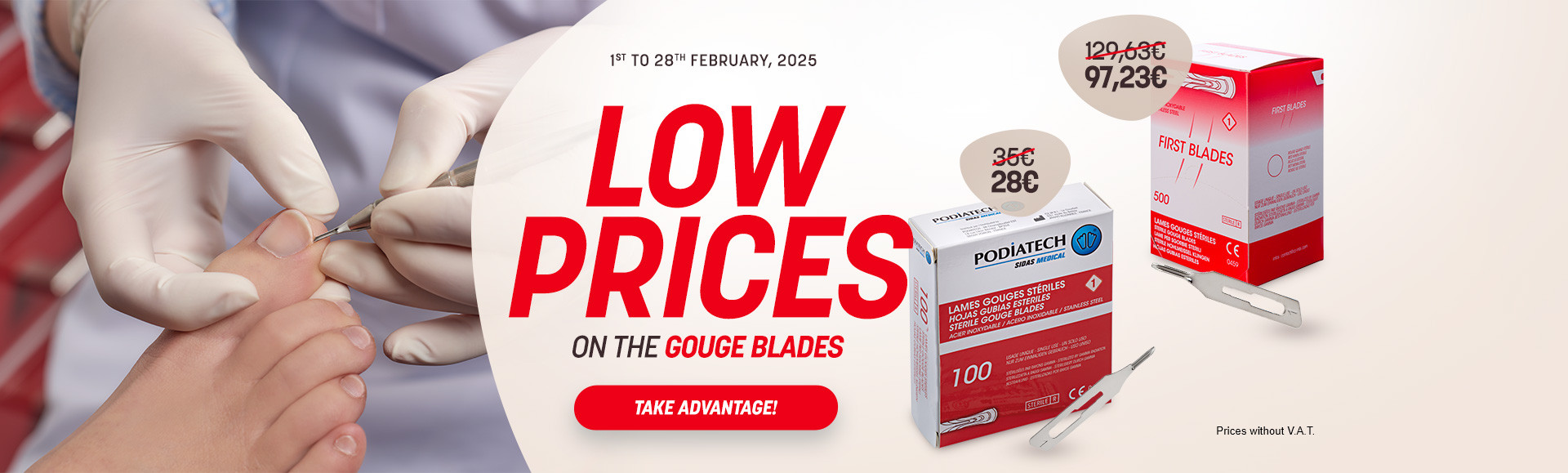 Offer gouge blades until 28/02